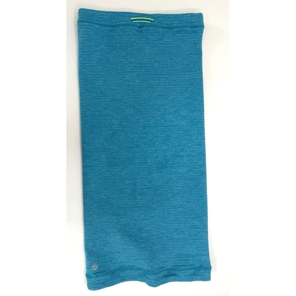 Lululemon Teal Neck Gaiter Scarf Tube O/S Stretch Nylon Spandex Unisex